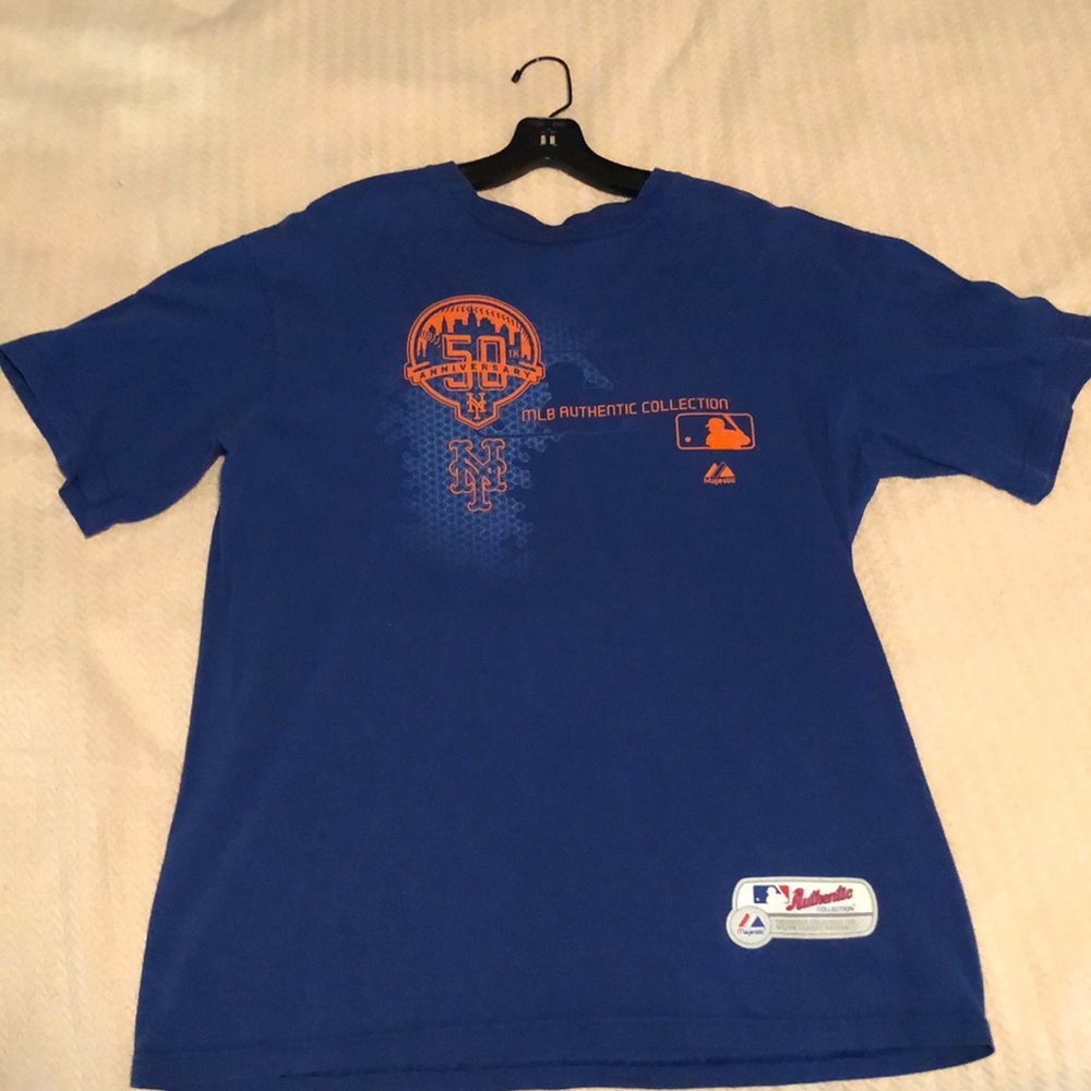 Majestic Authentic Mets T-Shirt (50th Anniversary) - Picture 1 of 1